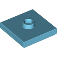 Plate Special 2 x 2 with Groove and Center Stud (Jumper) (87580)