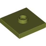 Plate Special 2 x 2 with Groove and Center Stud (Jumper) (87580)