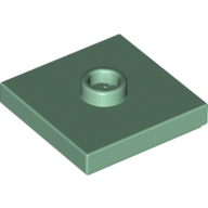 Plate Special 2 x 2 with Groove and Center Stud (Jumper) (87580)
