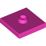 Plate Special 2 x 2 with Groove and Center Stud (Jumper) (87580)