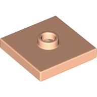 Plate Special 2 x 2 with Groove and Center Stud (Jumper) (87580)