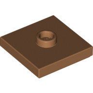 Plate Special 2 x 2 with Groove and Center Stud (Jumper) (87580)