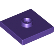 Plate Special 2 x 2 with Groove and Center Stud (Jumper) (87580)