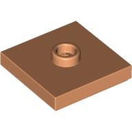 Plate Special 2 x 2 with Groove and Center Stud (Jumper) (87580)