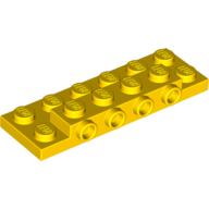 Plate Special 2 x 6 x 2/3 with 4 Studs on Side, 1 Support Wall on Bottom (87609)
