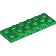 Plate Special 2 x 6 x 2/3 with 4 Studs on Side, 1 Support Wall on Bottom (87609)