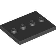 Plate Special 3 x 4 with 1 x 4 Center Studs [Plain] (88646)