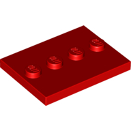 Plate Special 3 x 4 with 1 x 4 Center Studs [Plain] (88646)