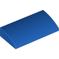 Slope Brick Curved 2 x 4 x 2/3 No Studs, with Bottom Tubes (88930)