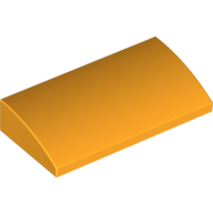 Slope Brick Curved 2 x 4 x 2/3 No Studs, with Bottom Tubes (88930)