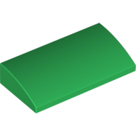 Slope Brick Curved 2 x 4 x 2/3 No Studs, with Bottom Tubes (88930)