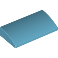 Slope Brick Curved 2 x 4 x 2/3 No Studs, with Bottom Tubes (88930)