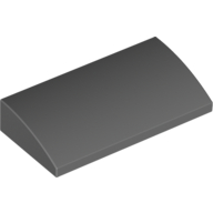 Slope Brick Curved 2 x 4 x 2/3 No Studs, with Bottom Tubes (88930)