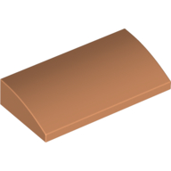 Slope Brick Curved 2 x 4 x 2/3 No Studs, with Bottom Tubes (88930)