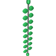 Duplo Plant Vine with Leaves and Two End Anti-Studs (89158)