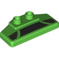 Duplo Rear Spoiler 2 x 4 x 1 / 2 with Black Panels Print (89398pr0004)
