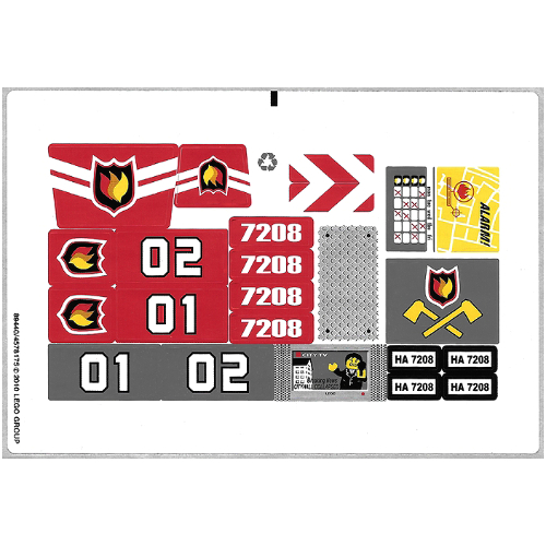 Sticker Sheet for Set 7208-1 (89440)