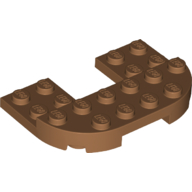 Plate Round Corners Double 4 x 6 with 2 x 2 Cutout and 2 x 6 Raised Studs (89681)