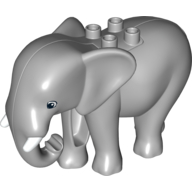 Duplo Animal Elephant, Adult, Stationary Head with Molded Tusks (89873pr0003)