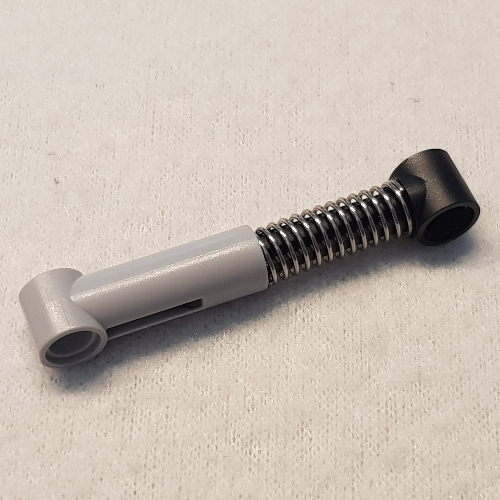 Technic Shock Absorber 6.5L with Soft Spring, Tight Coil, Black Piston Rod [Complete Assembly] (89953c01)