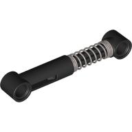 Technic Shock Absorber 6.5L with Hard Spring, Tight Coils at End, Black Rod [Complete Assembly] (89954c01)