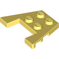 Wedge Plate 3 x 4 with Stud Notches [Reinforced Underside] (90194)