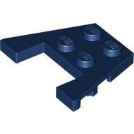 Wedge Plate 3 x 4 with Stud Notches [Reinforced Underside] (90194)