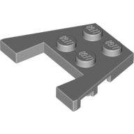 Wedge Plate 3 x 4 with Stud Notches [Reinforced Underside] (90194)