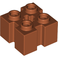 Brick Special 2 x 2 with Grooves and Axle Hole (90258)
