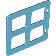 Duplo Door / Window with Four Equal Square Cornered Panes (90265)
