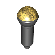 Musical Instrument Microphone with Metallic Gold Top Half Screen Print (90370pr0005)