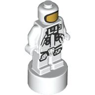 Minifig Trophy Statuette with Astronaut print (90398pr0007)