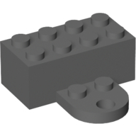 Brick Magnet 2 x 4 with Round Plate 2 x 2 (90754)