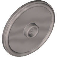 Shield Round with Stud and Raised Rim [Plain] (91884)