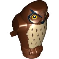 Animal, Bird, Owl Small - Large Yellow Eyes and Tan Chest Print (92084pr0001)