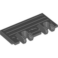 Hinge Train Gate 2 x 4 Locking Dual 2 Fingers without Rear Reinforcements, 7 Teeth (92092)