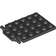 Plate Special 4 x 6 with Trap Door Hinge [Long Pins] (92099)