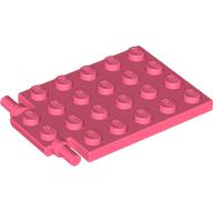 Plate Special 4 x 6 with Trap Door Hinge [Long Pins] (92099)