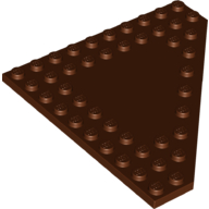 Wedge Plate 10 x 10 Cut Corner [No Centre Studs] (92584)