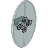 Shield Ovoid with Grip and Silver Mechanical Print (92747pr0007)