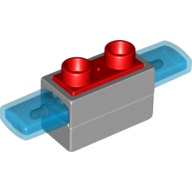 Duplo Siren with Light & Sound, 1 x 2 Base with Red 2 Stud Button on Top (92925c01)