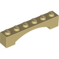 Brick Arch 1 x 6 Raised Arch (92950)