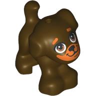 Animal, Dog, Small Standing with Medium Nougat Face, Eyebrows print (93088pr0011)