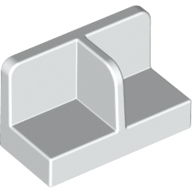 Panel 1 x 2 x 1 with Rounded Corners and Central Divider (93095)
