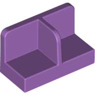 Panel 1 x 2 x 1 with Rounded Corners and Central Divider (93095)