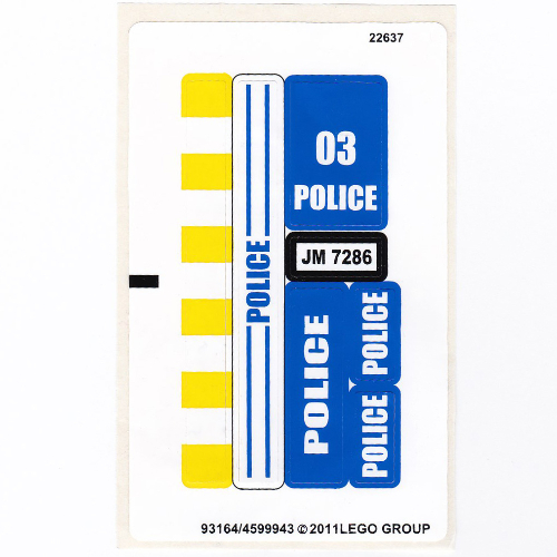 Sticker Sheet for Set 7286-1 (93164)
