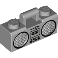 Equipment Radio / Boom Box with Handle and Black Trim Print (93221pr0003)