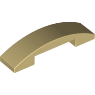 Slope Curved 4 x 1 Double with No Studs (93273)