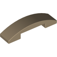 Slope Curved 4 x 1 Double with No Studs (93273)