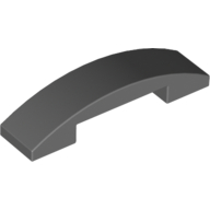 Slope Curved 4 x 1 Double with No Studs (93273)